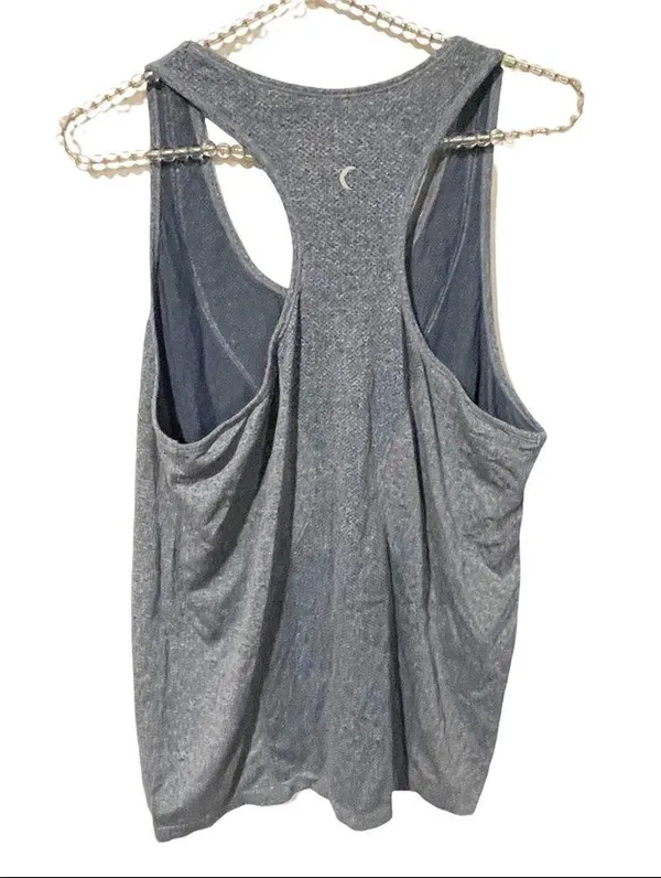 Zyia Active Size XL Grey Seamless Scoop Neck Racerback Athletic Tank - Image 4