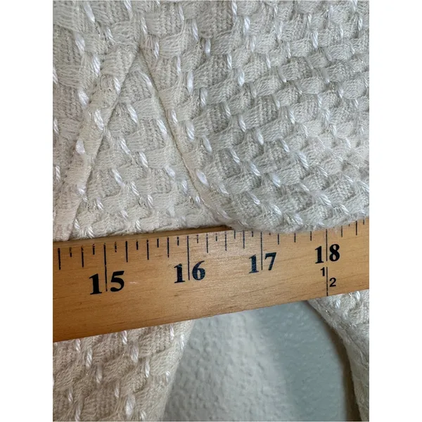 Ann Taylor Cream Wool Blend Blazer Jacket Womens 2 Retro Jackie O Classic Glam - Image 5