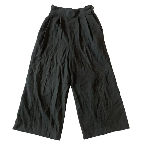 Vintage Wide Pants Black Size XS - Image 2