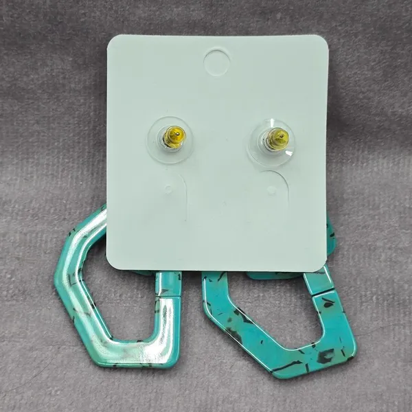 Blue Brown Western‎ Cowgirl Abstract Dangle Drop Earring Fashion Jewelry JB1-07 - Image 3