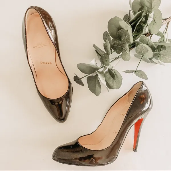Christian Louboutin Décolleté 868 Patent L. Heels. Size 37.5 (US 7.5). - Image 3