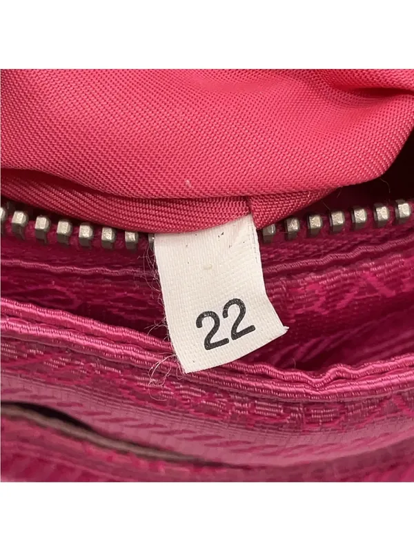 Prada Fuchsia Mini Nylon Logo Tote bag - Image 12