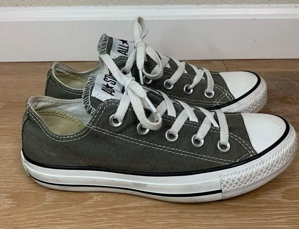 Converse All Star Chuck Taylor Gray Canvas Women’s Sneaker - Image 2