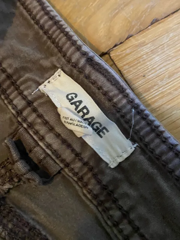 Brown Garage Cargo Pants - Image 2