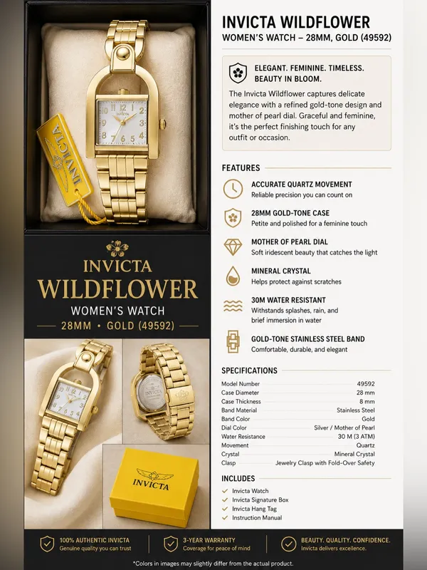 NEW WITH TAGS — Invicta Wildflower 49592 Women’s Watch - Image 2