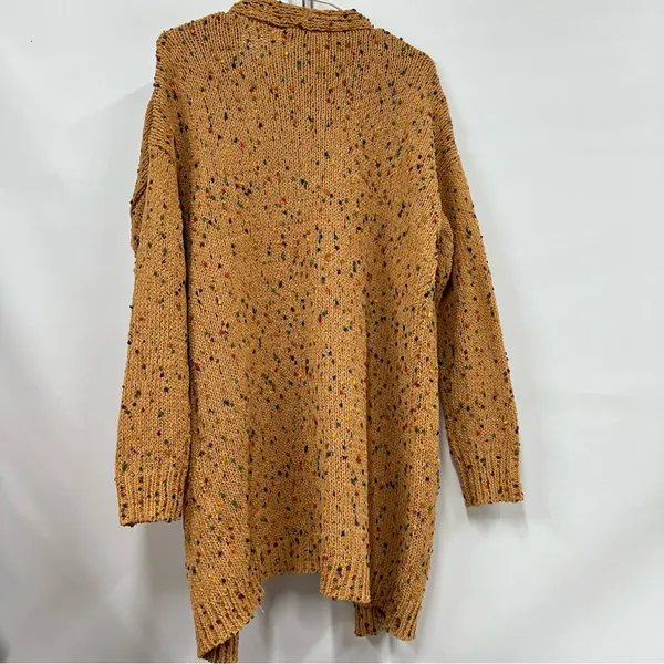 Entro women's L chunky confetti Popcorn Sweater Cardigan w/front pockets - Image 2