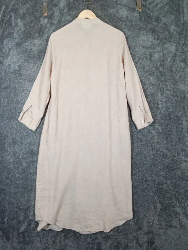 Pomander Place Tuckernut Pampas Lydell Maxi Dress Hemp Maxi Cottage Coastal M - Image 7
