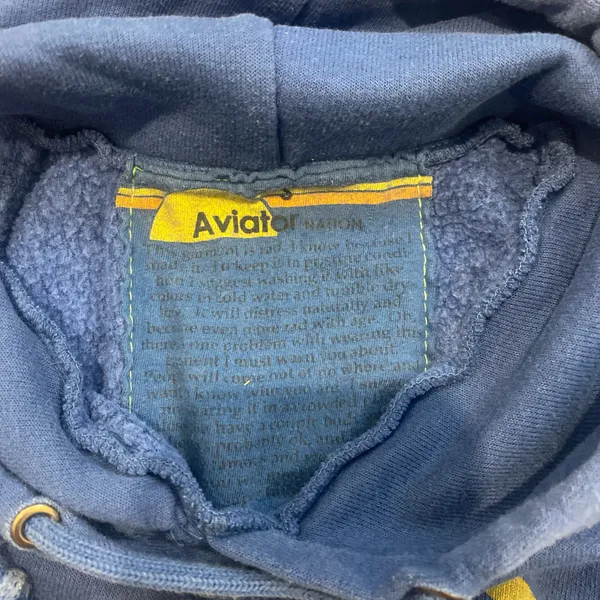 Aviator Nation blue hoodie size S. super cute, i just never wear! - Image 2