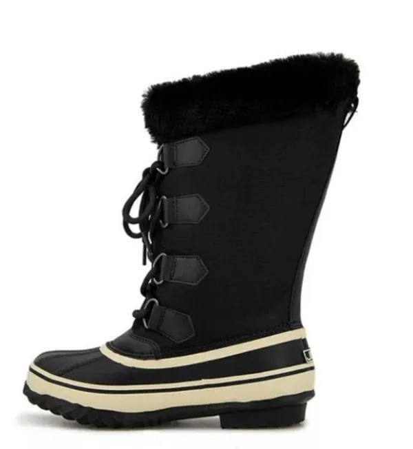 NIB NEW JBU Snowy Tall All Weather Boot, Black SZ-8 Faux Fur - Image 3