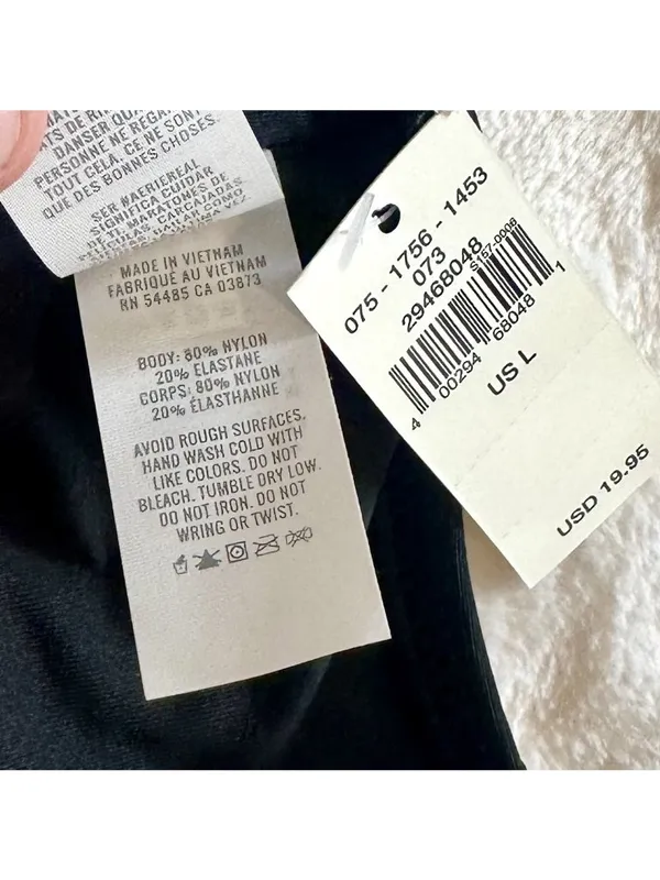NWT Aerie Black Hipster Bikini Bottoms - Size: Large - Image 4