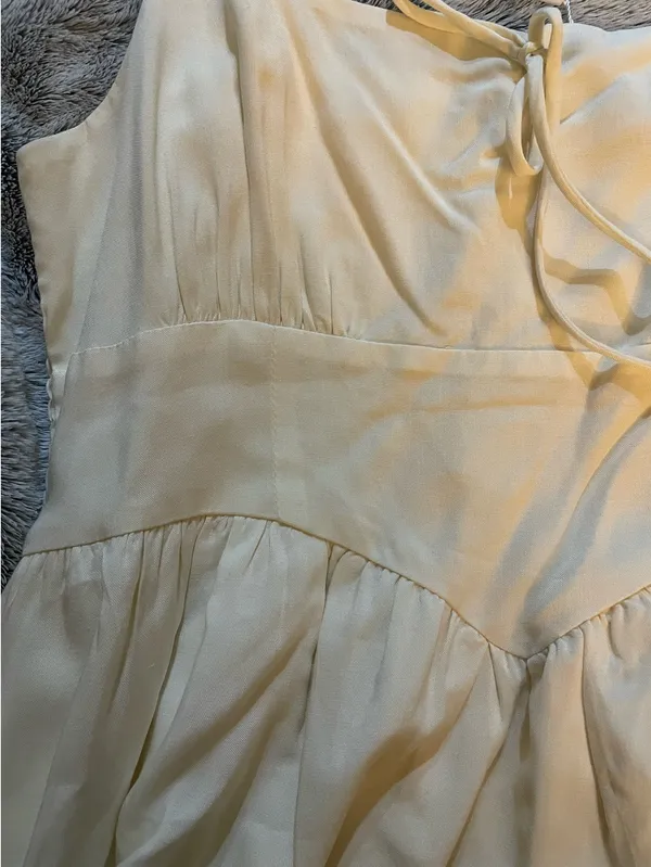 A Line Bustier midi corset dress Yellow Size M - Image 3