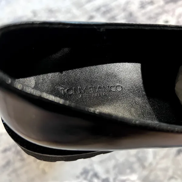 Tony Bianco Gisele Black Hi shine Lug Sole Loafer sz 38 - Image 4
