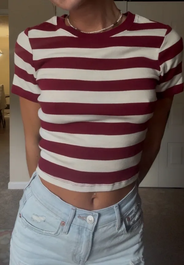 No Boundaries Striped Tee - Image 2