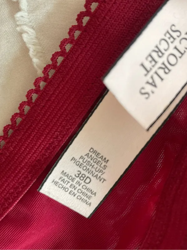 Victoria's Secret Lace Push Up Bra - Deep Red - Image 3