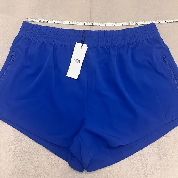 UGG Women's Blue Athletic Running Gym Shorts Size XL Lightweight Activewear - Image 9
