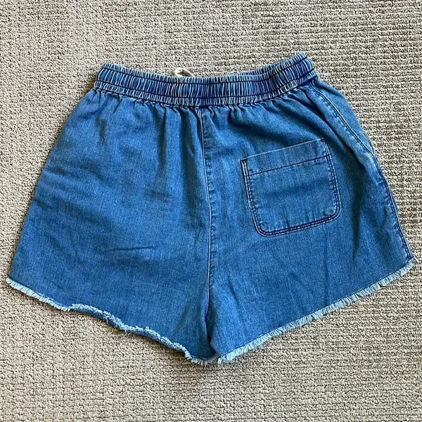 Wilfred Aritzia Denim Baggy Shorts XS - Blue - Image 5