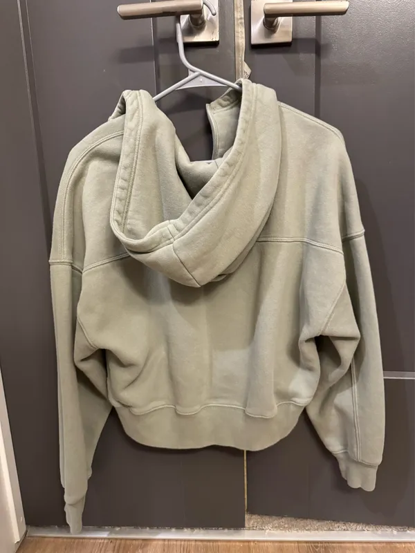 Sage green Abercrombie half zip - Image 3