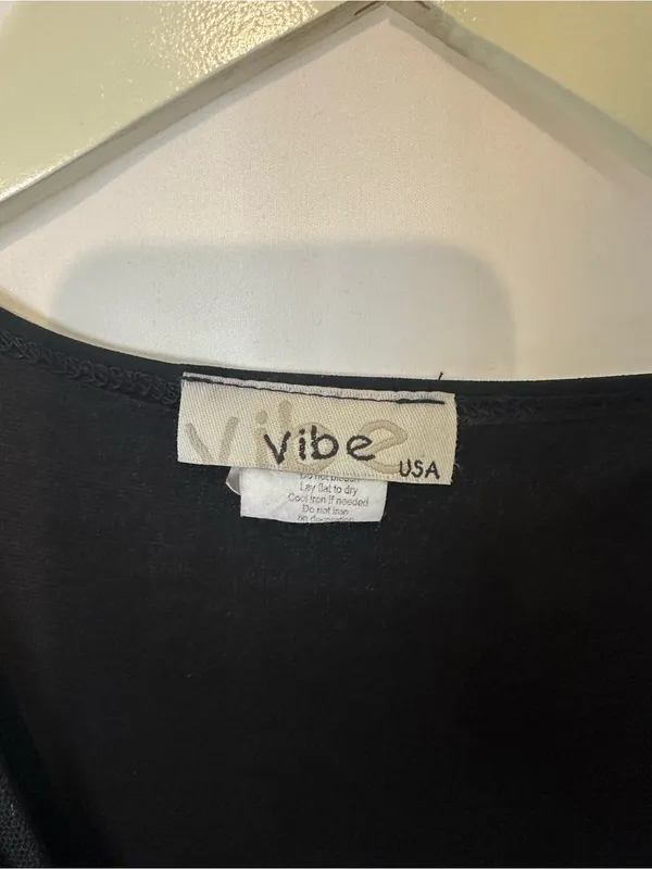 Vibe USA Women’s Size Medium Vintage Black And White Polkadot Dress - Image 3