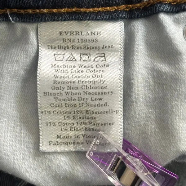 Everlane Skinny Jeans Indigo 28‎ Tall - Image 10