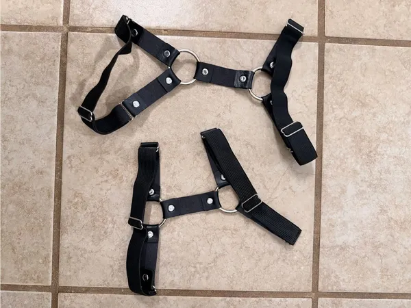 Dolls Kill Black O-Ring Body Harness Set of 2 - Image 2