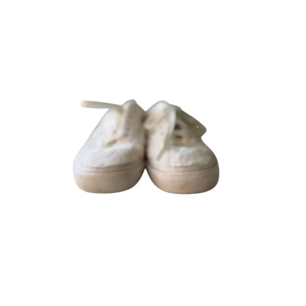 Vans Old Skool Sherpa Faux Fur Sneakers Ivory Cream Women's 7.5 - Image 6