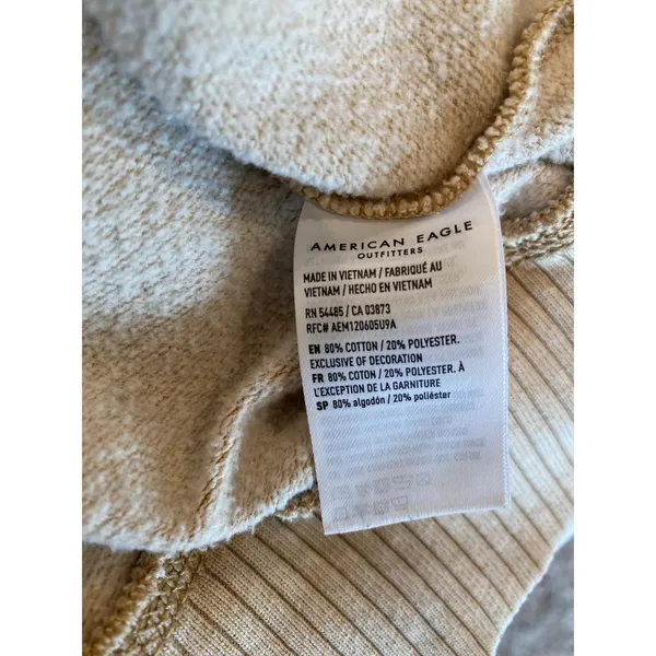 American Eagle Outfitters Seriously Lived in Graphic Sweatshirt Sand Women's XXL - Image 10