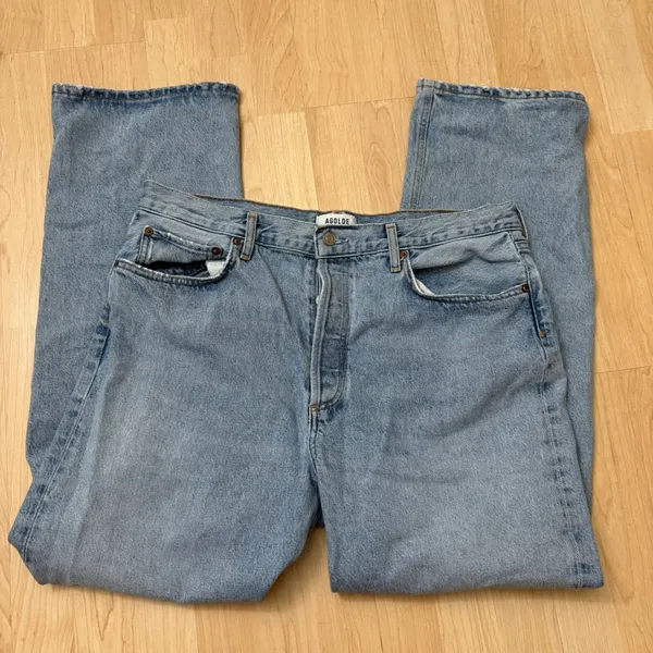 AGOLDE Fran Low Slung Easy Straight Jeans in‎ Force Size 31 - Image 3