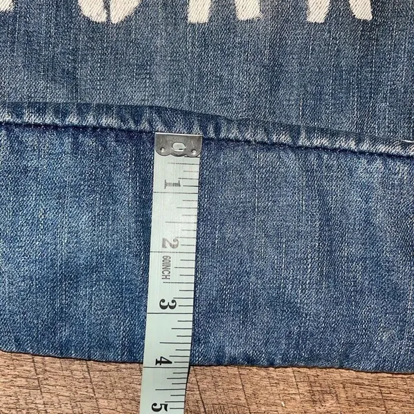 American Eagle Outfitters Denim Tote Bag.‎ Cotton Blue Medium Size - Image 7