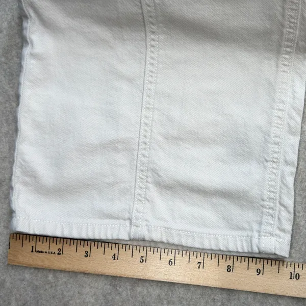 American Eagle Jeans Womens 0 Cream Wide Leg Boho Coastal Utility Front Seam - Image 11