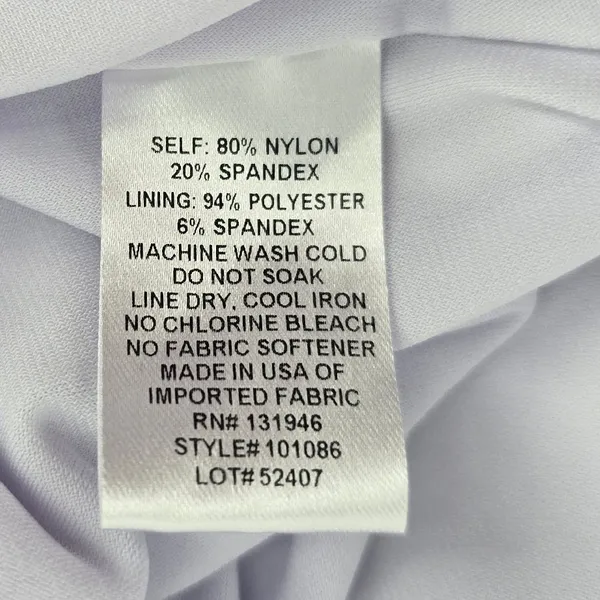 Jude Connally Dress Womens M Sleeveless Shift White Blue Medallion EUC - Image 5