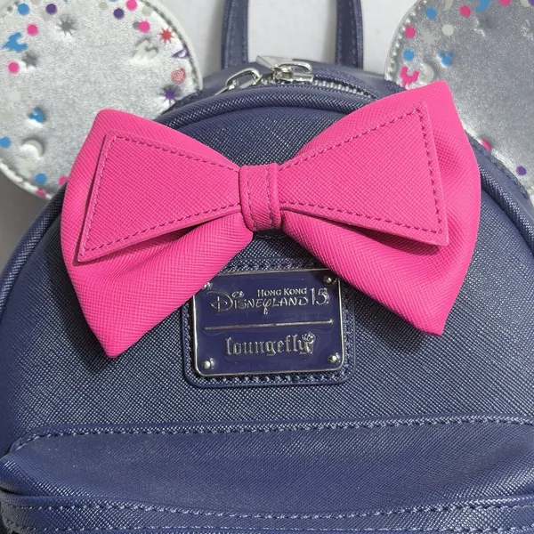 Loungefly Hong Kong Disneyland 15th Anniversary Exclusive Mini Backpack Purse - Image 3