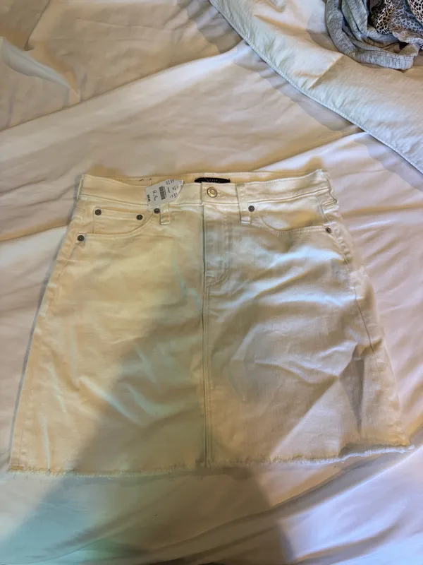 J crew white denim skirt - Image 2