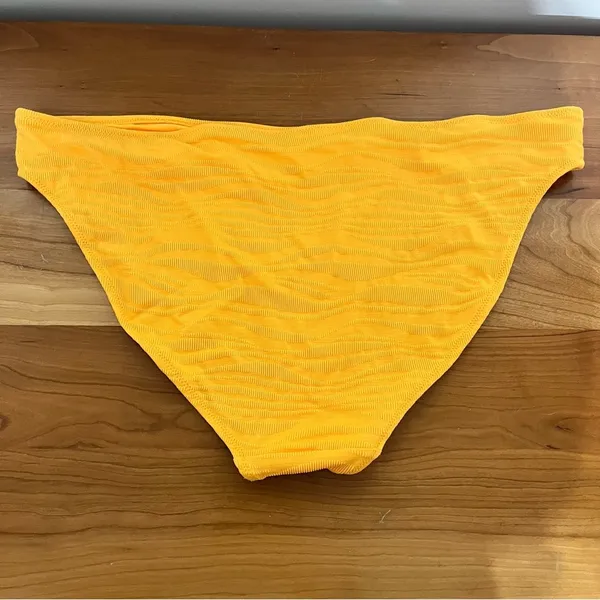 Aerie Real Good Yellow Textured Bikini Bottom‎ Swimsuit XL - Image 6