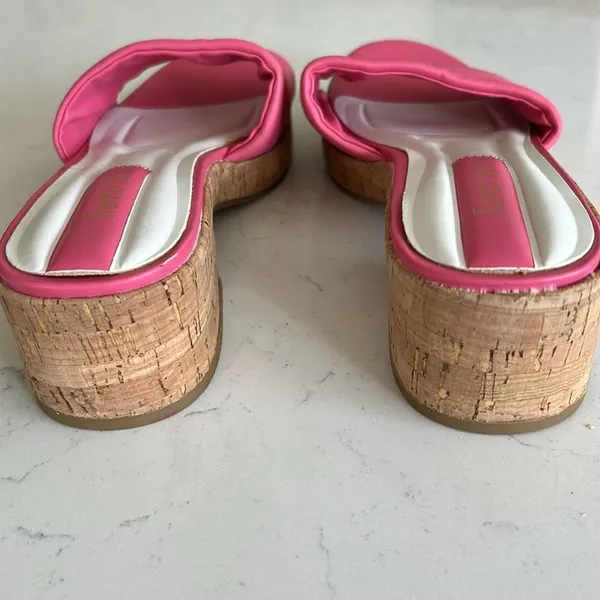 Franco Sarto Women's Pony Slide Sandal, Pink, Size 8, NWOT - Image 5