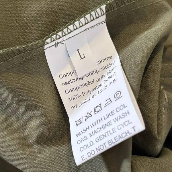 Utility Lightweight  Olive Green Pocket Jacket  Size Large - Image 8