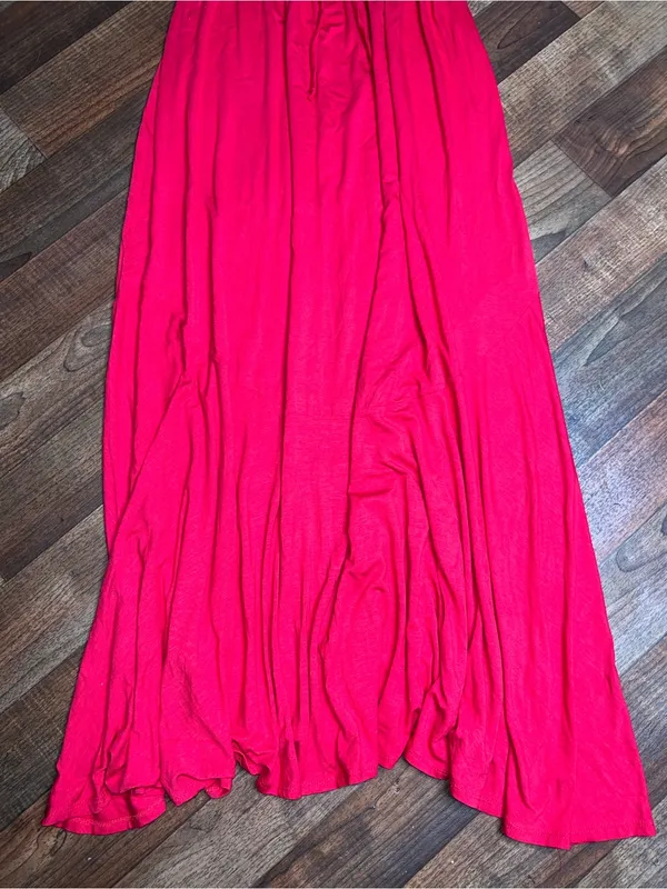 Rolla Coster Strapless Flowing Maxi Dress in Vibrant Pink - Image 2