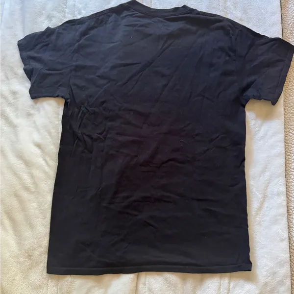 Steven Rhodes Caring for Your Demon Cat Graphic Tee - M Black with Red & Yellow Print - Image 4