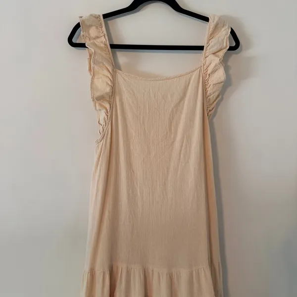 Free People Endless Summer Caught in Motion Cotton Linen Maxi Dress Size Large‎ - Image 5