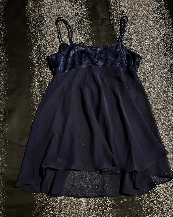 Womens medium Victoria's Secret Babydoll chemise/nightie/slip dress-navy blue - Image 2