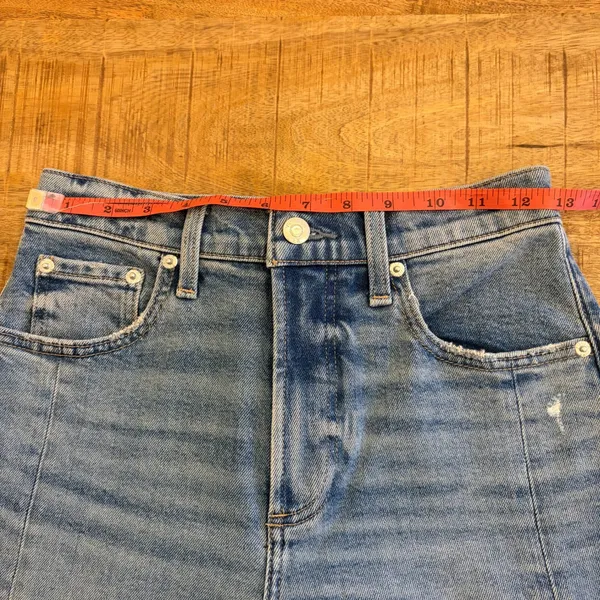 Pistola‎ Eli Barrel Jeans 24 Rhythm Vintage High Rise Arched Cropped Light Wash - Image 11