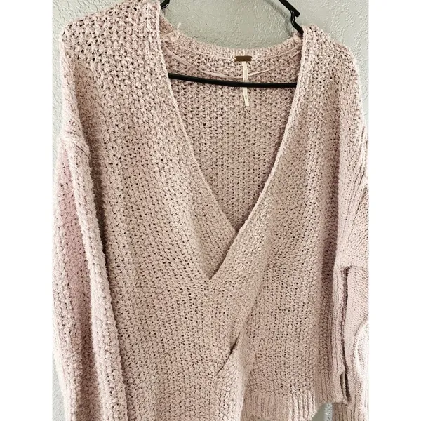 Free People Purple Coco V Neck Knit Sweater - Image 9