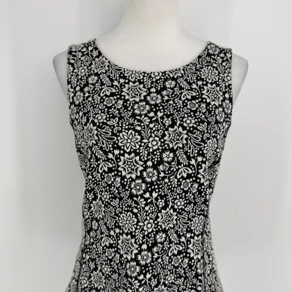 Anthropologie Vanessa‎ Virginia Top Large Black Floral Corset Back Cottagecore - Image 4