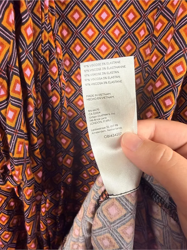 Free People It Takes Two Sleeve Mini Dress in Night Combo size Medium - Image 5