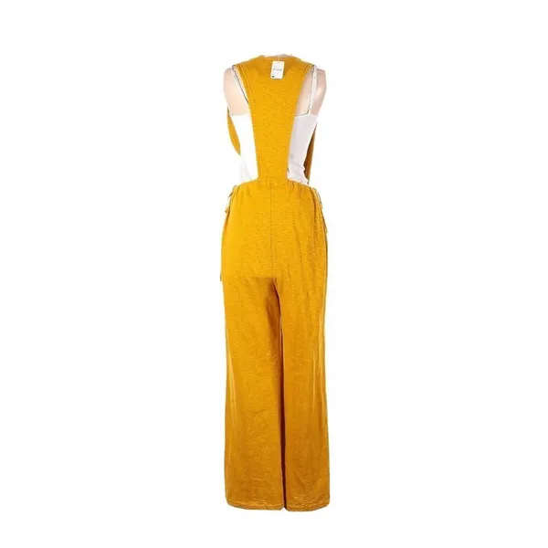 NWT Free People FP Beach Let's Chill One Piece in Yellow Oversize Jumpsuit S - Image 8