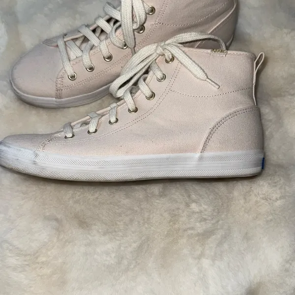 Keds Pink Sneakers Canvas Lace-Up- Kick Start - Image 4