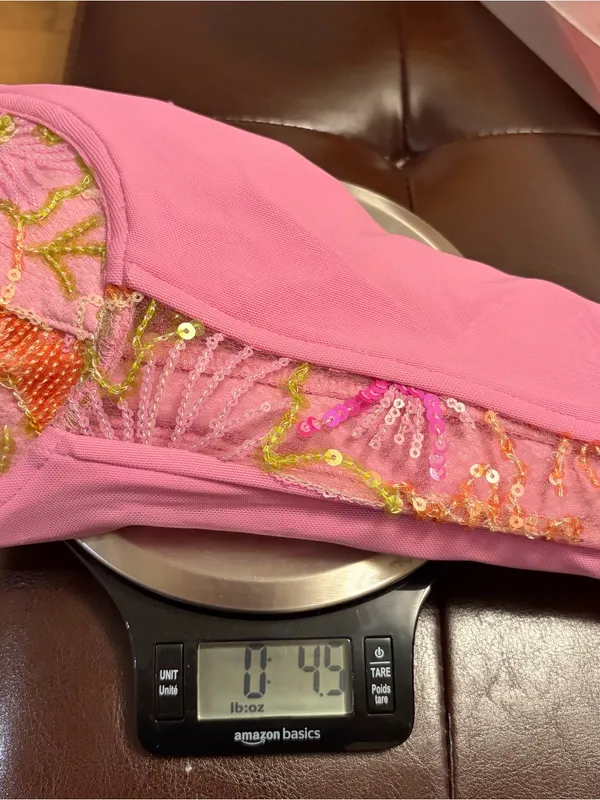 Edikted Medium Pink Inka Sequin Beaded Floral Underwire Top - Image 11