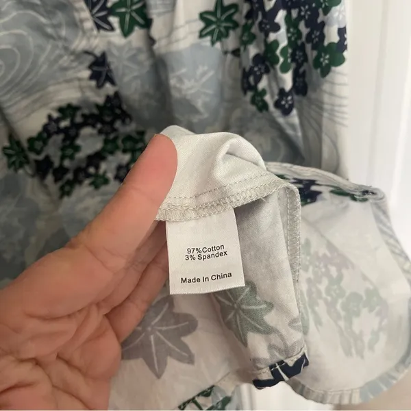 Tuckernuck Sleeveless Royal Shirtdress Province Breeze Floral‎ Print - Image 4