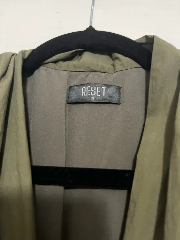 Reset Zipper Midi Dress Green - Image 5