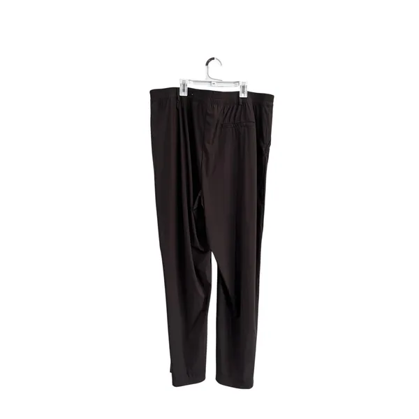 Old Navy High Rise Wide Leg Pants Brown Sleek Tech‎ Workwear Sz XL - Image 5