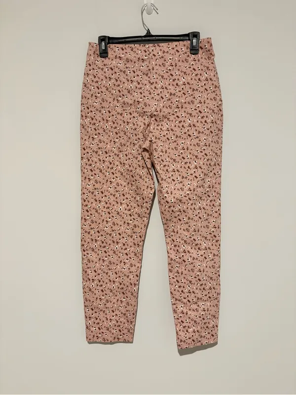 Jules & Leopold pull on Dress Pants Floral‎ Soft Comfort Casual pink medium - Image 2